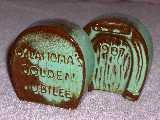 1957 Celebration Horseshoes glazed prairie green